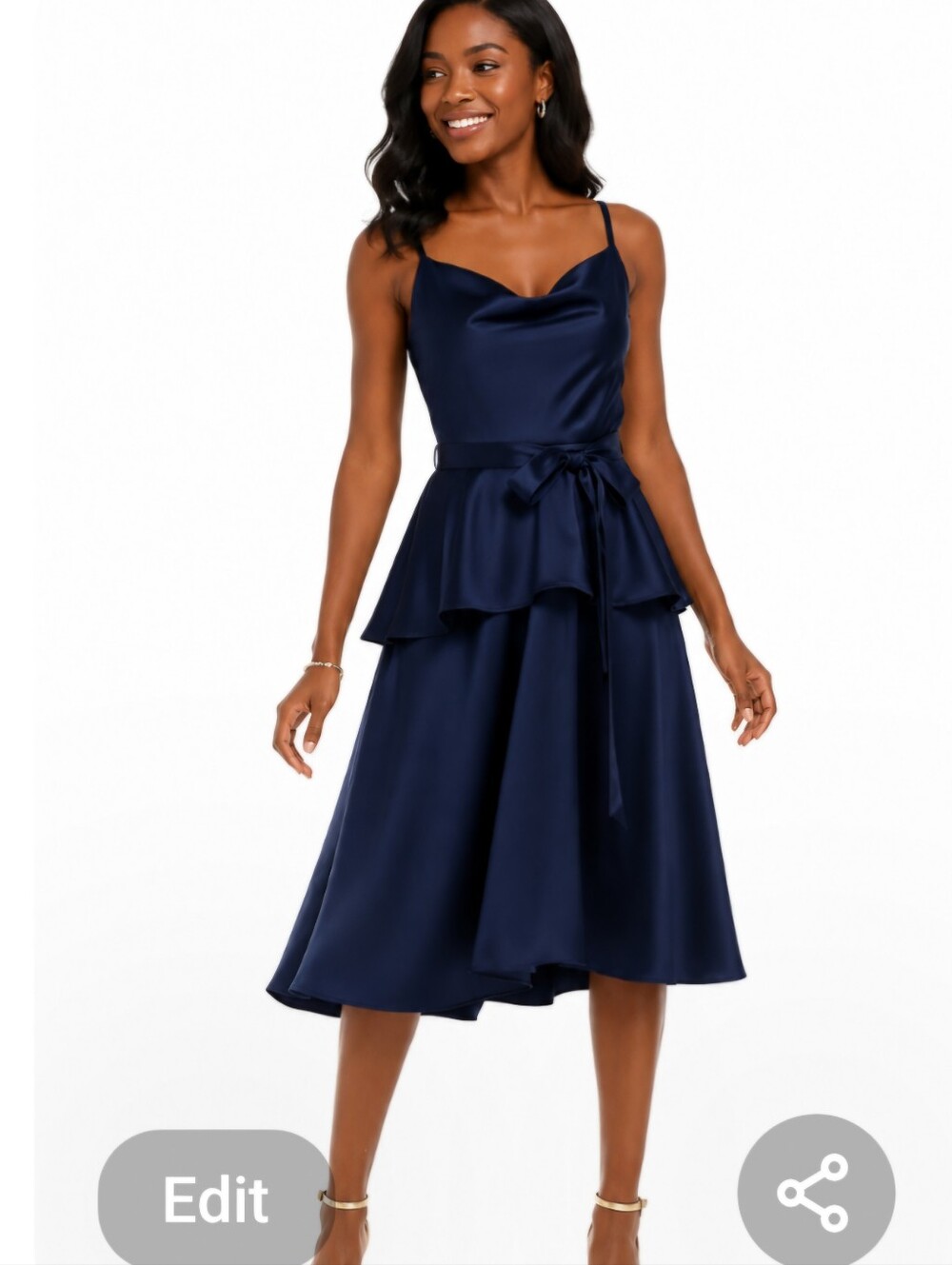 Elegant GabbySkye Evening Navy dress, NWT, size 10